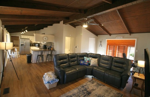 Centre House | Weiss Lake Site-Built Home on Seasonal Water with Boat Ramp and Private Dock