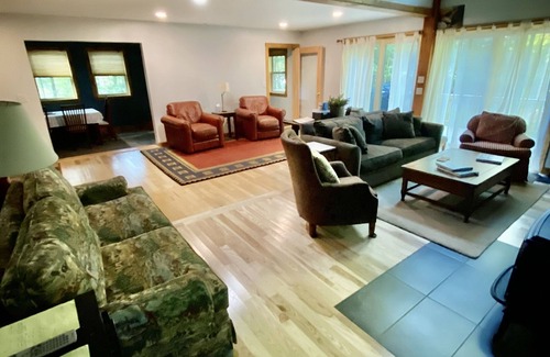 Saranac Lake House | Welcome to our recently expanded and renovated year round Adirondack Chalet.