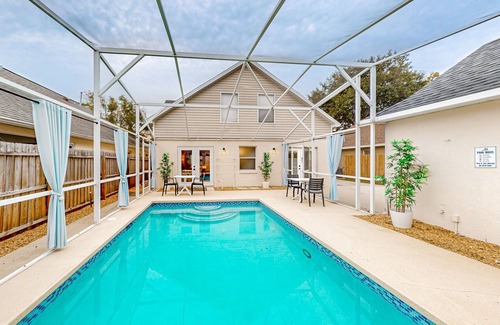 Bridgewater Crossing House | Whimsical sunlit retreat with private pool, patio, & game room - close to parks