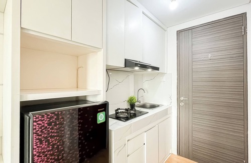 Serpong Apartment | White Tone Studio At Amazana Serpong Apartment