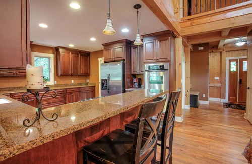 Fairview Cabin | Winters Haven | Luxurious Asheville Mountain Timber Frame Cabin W/Hot Tub, Fire Pit & Pet Friendly!