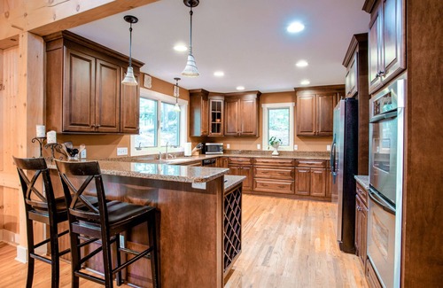 Fairview Cabin | Winters Haven | Luxurious Asheville Mountain Timber Frame Cabin W/Hot Tub, Fire Pit & Pet Friendly!
