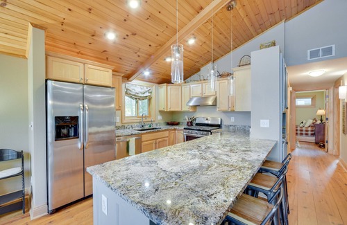 Almelund Cabin | Wisconsin Vacation Rental w/Fire Pit on Long Lake