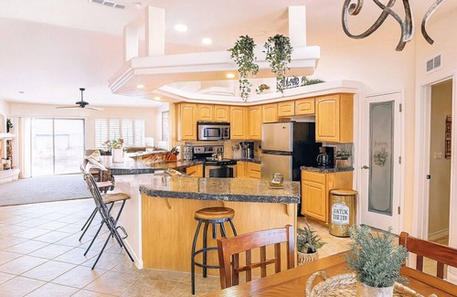 Lake Havasu City Villa | Wknd@Bernies Beautiful Sunset-Water Views, Prvt Heated Hot Tub, Large Game Room!
