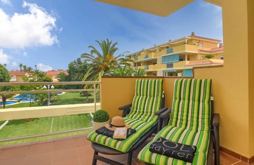 Denia Apartment | Wonderful and cheerful apartment with communal pool in Denia, Costa Blanca, Spain for 4 persons