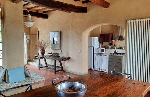 San Giovanni d'Asso Villa | Wonderful private villa with private pool, WIFI, A/C, TV, patio, panoramic view, close to Montalcino