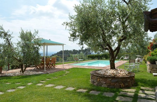 Cascine-La Croce Villa | Wonderful private villa with WIFI, A/C, private pool, TV, terrace and panoramic view, close to L.