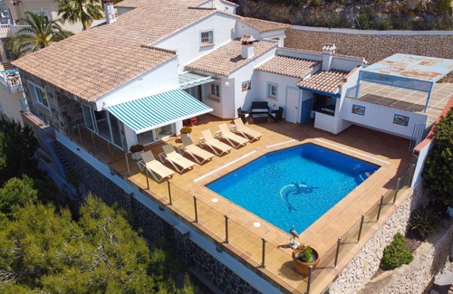 Teulada Villa | Wonderful private villa with private pool, WIFI, A/C, hot tub, TV, terrace and panoramic view