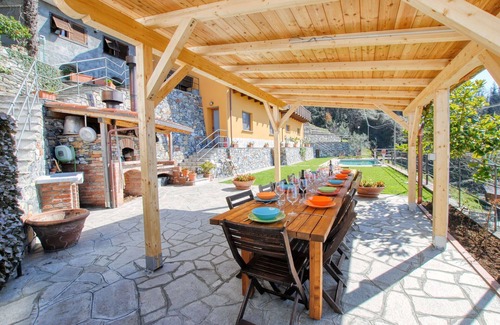Tribogna Villa | Wonderful private villa with private pool, internet, A/C, TV, terrace, pets allowed, panoramic view