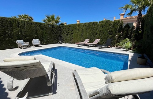Puig de Ros Ski Chalet | Wonderful semi-detached house near Palma with private garden and pool