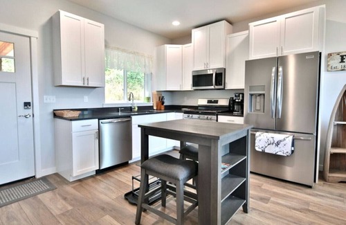 Port Angeles House | Wood fired hot tub | Pet-friendly, cozy wtr view