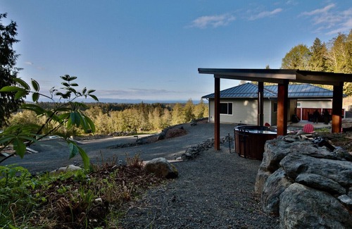 Port Angeles House | Wood fired hot tub | Pet-friendly, cozy wtr view