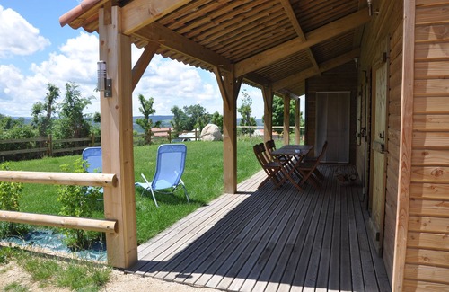 Le Malzieu-Forain Ski Chalet | Wooden chalet house on enclosed land