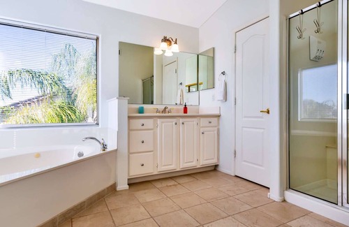 Arrowhead Lakes House | WOW! Waterfront home w/ Kayaks, Private Heated Pool, Spa–NO Extra Fee! Pool/Ping Pong! Free Golf