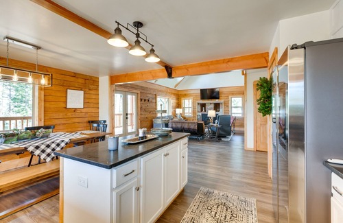 Angel Fire Cabin | Wraparound Porch: & Forest Views: Angel Fire Cabin