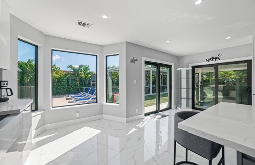 Ludlam Resort | You'll be captivated by the stunning 28 x 40 custom heated pool with jacuzzi