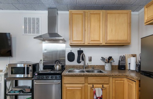 Montreat Apartment | Zen Hideaway | Covered Deck, Winter View, 6 min. to Lake Susan!