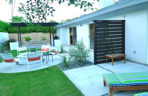 Palm Springs House | Zen Modern Home II "wind free" S Palm Springs - SALT WATER POOL/SPA