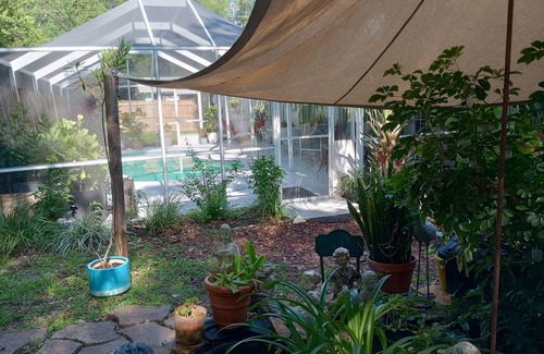 Inverness House | ZEN SPOT SANCTUARY HEATED SALT POOL! PRIVATE! SCREENED PATIO KOI POND