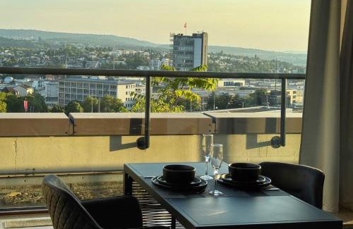 Pforzheim Apartment | Zentrale Penthouse Suiten mit Goldstadtblick