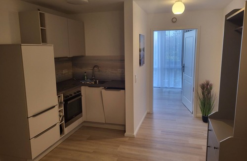 Stolpe Apartment | Zwei Zimmerappartement, 68 m² für 2-3 Personen, Separater Küchenbereich mit Küch