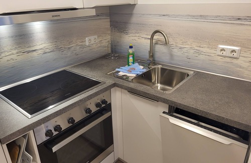 Stolpe Apartment | Zwei Zimmerappartement, 68 m² für 2-3 Personen, Separater Küchenbereich mit Küch