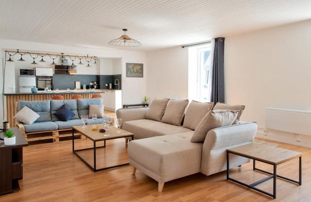 À 100m du port de Loctudy, bel appartement pour 6