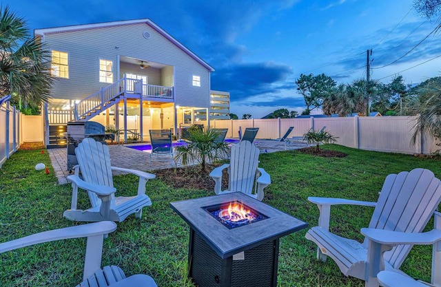 1 blk to Beach|Htd Pool|HotTub|Mini Golf|Gm Room