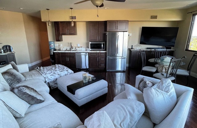 2-bedroom 2 bath attached apt in LaCosta estates with ocean view & rooftop deck