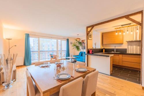 2 BR apartment with balconies & private parking