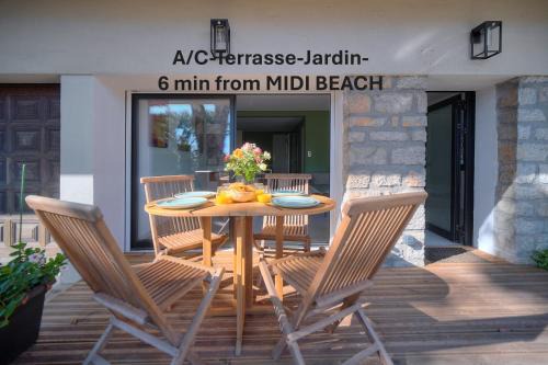 2 chambres TERRASSE, JARDIN, Picaud- Proche Plages MIDI A2B241