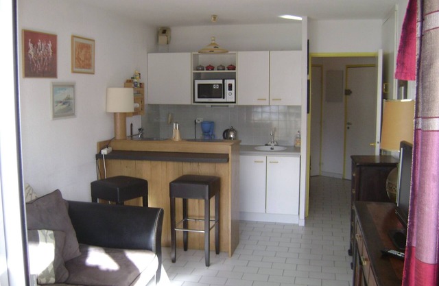 2 ROOMS+CABIN- SWIMMING POOL- TERRACE SOUTH- NICE VIEW ON THE LAKE, WIFI, NEAR GOLF COURSE