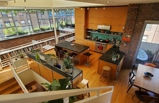 2 story Penthouse with incredible light, 26' ceilings & great outdoor space