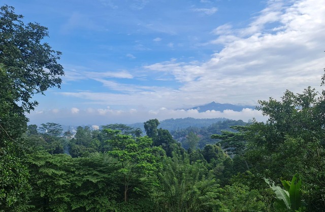 20 min walk to Kandy city from this breezy, quite property with a parking.