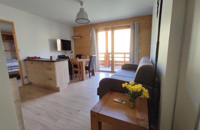 200m from shops, 1st floor, swimming pool, balcony, parking, tv, ski locker, 50m², Vars