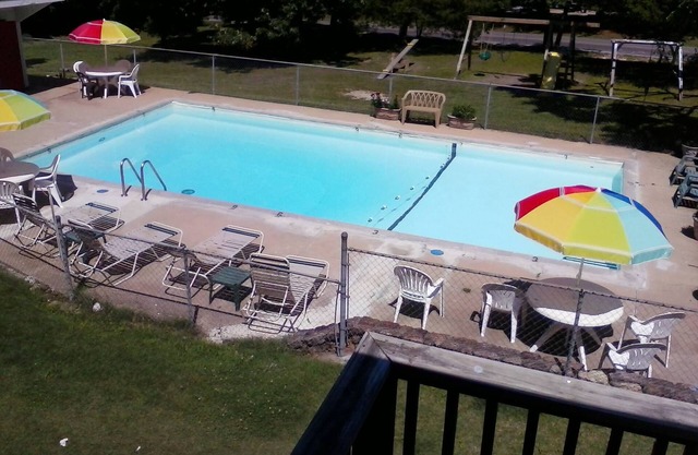 2nd floor Poolside Studio with kitchenette.