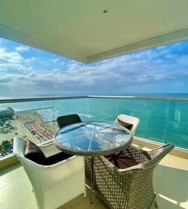 2P1-AL APARTAMENTO DE 2 ALCOBAS FRENTE AL MAR CON AIRE ACONDICIONADO Y WIFi