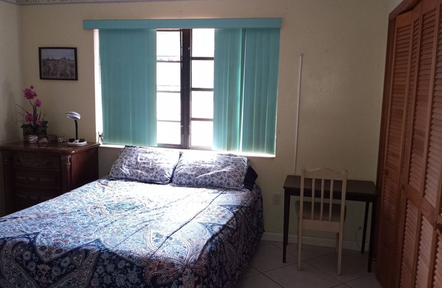 #3 Private Room with Queen bed & pool, kitchen terrace