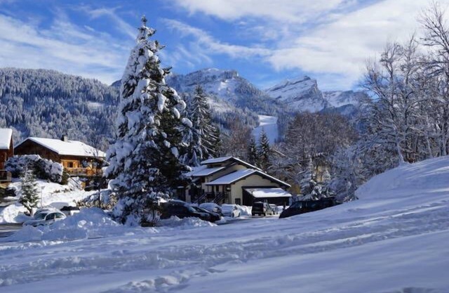 5-person apartment, 55m2, fully equipped, view of the slopes, terrace, Wifi