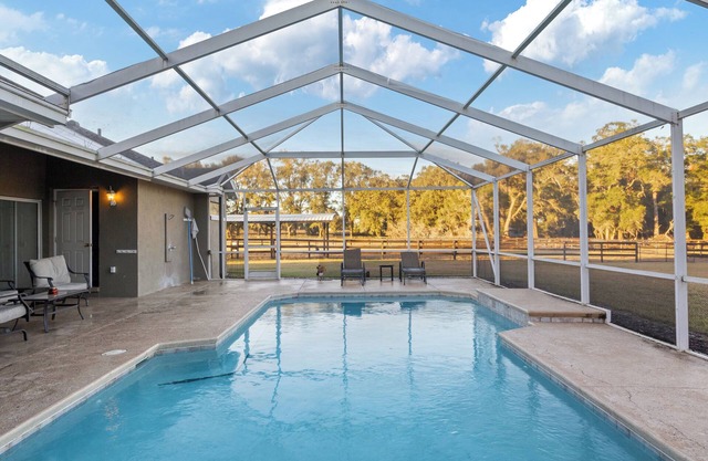 5BR Ocala Farm Home With Heated Pool 6Min To World Equestrian Center