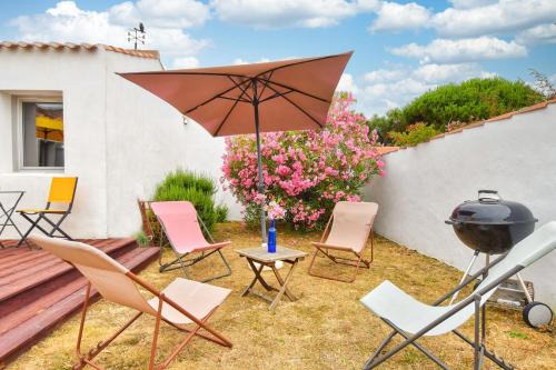 700 m de la plage, jardin, maison pour 7