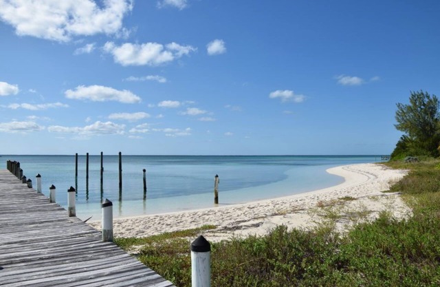 Adorable Pink cottage-OCEAN FRONT on Coco Bay with a dock. 25% fall discount!