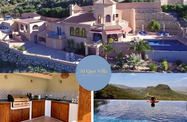 Al Qasr is a very private villa with an Infinity Pool New Outdoor Kitchen Wifi: