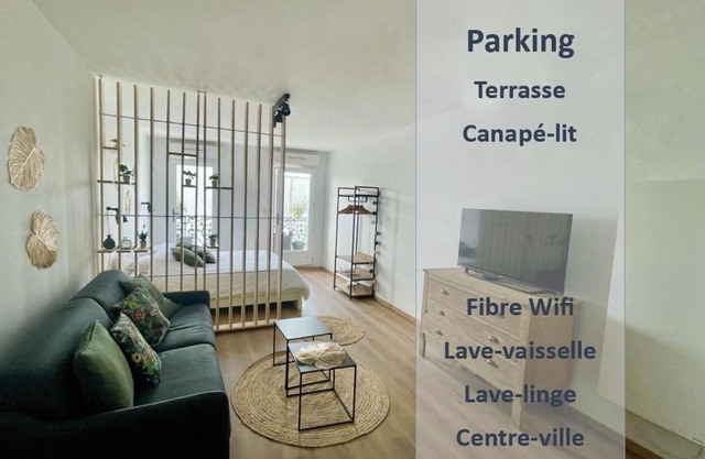 ALP Chartres - Grand studio avec terrasse et parking