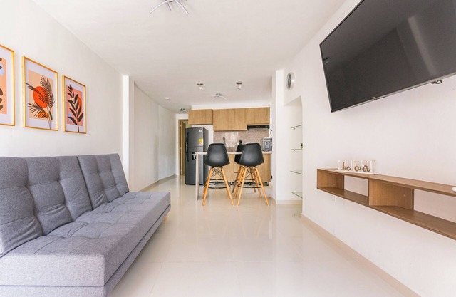 Apartamento 1BR, 1 Cama Doble, 1 Sofá Cama Doble.