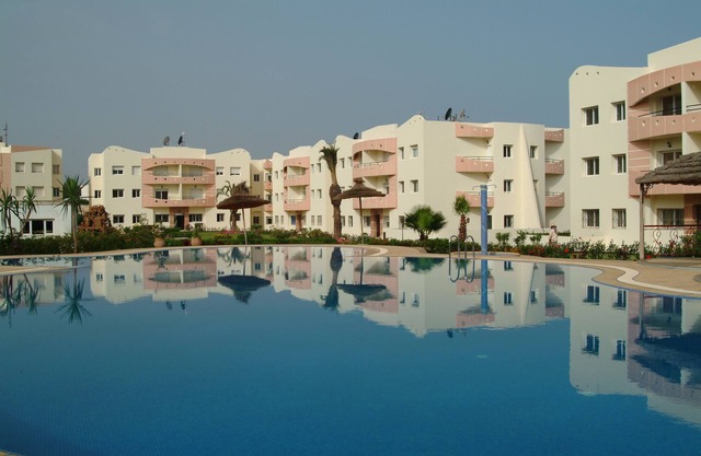 Apartment pools and beach