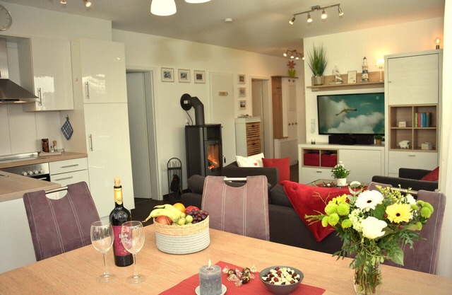 Apartment with Wi-Fi, sauna