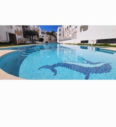Appartement 2 avec piscines, vue sur mer et accès à la plage à Achakar Hill, Tanger
