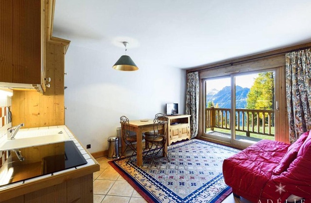 Appartement cosy, 2 pièces, terrasse, parking, proche centre et remontées, Montvalezan - FR-1-398-520