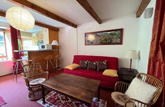 Appartement T2 plein sud au pied des pistes, 6 pers, Box à skis - FR-1-165A-26